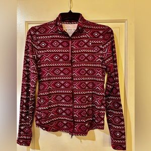 Full zip athletic sun shirt.  Like new.